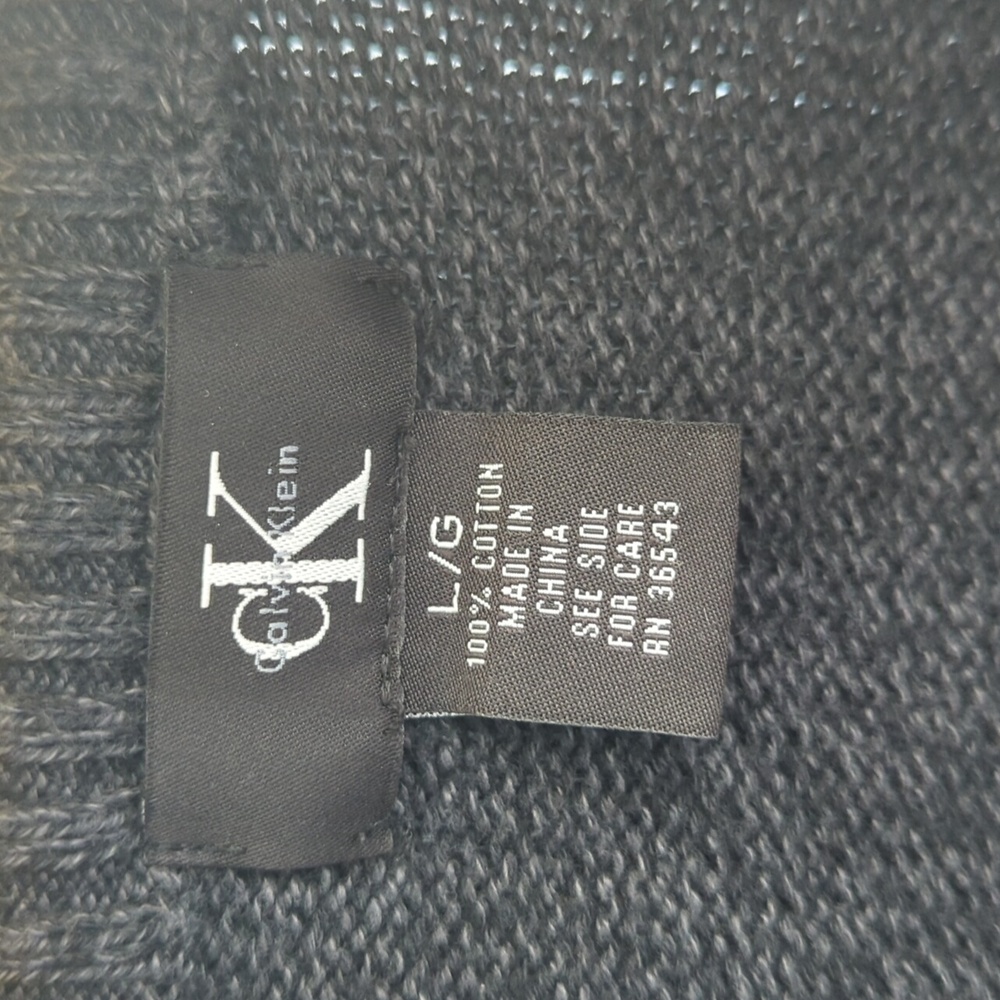Calvin Klein Men's Dark Gray Sweater, Size L - Picture 2 of 8